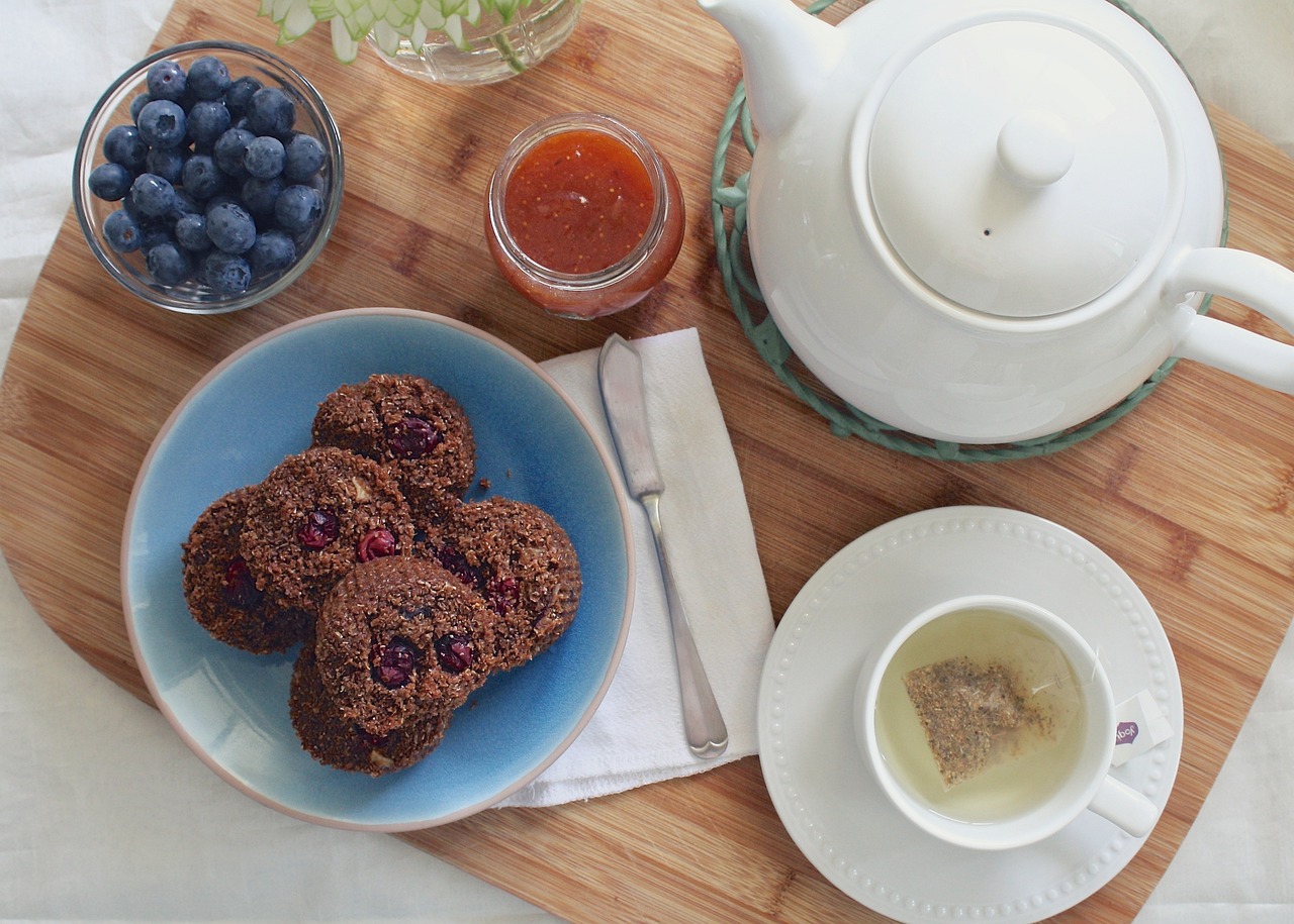 tea time, muffin, breakfast